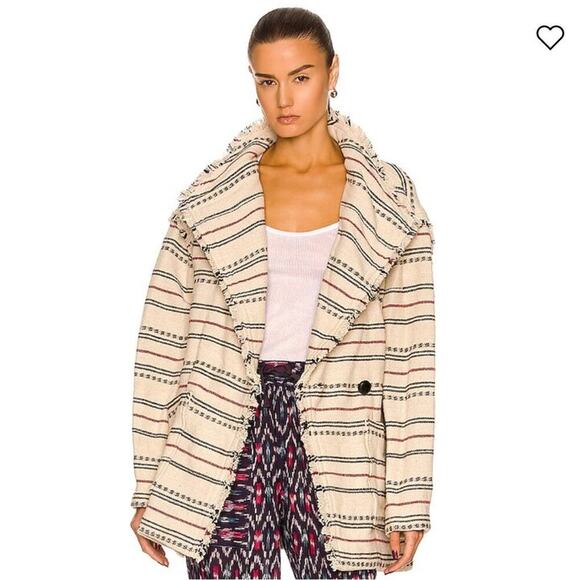 Isabel Marant Striped Jacket Coat - Picture 1 of 12